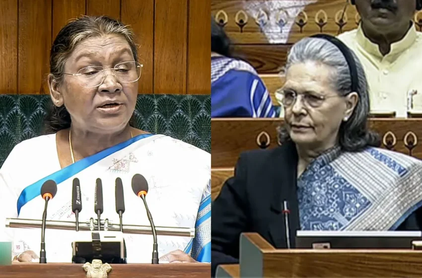  പാർലമെന്റിലെ രാഷ്ട്രപതിയുടെ അഭിസംബോധനക്കെതിരെ കോണ്‍ഗ്രസ് നേതാവ് സോണിയ ഗാന്ധി നടത്തിയ പരിഹാസം വിവാദത്തിൽ